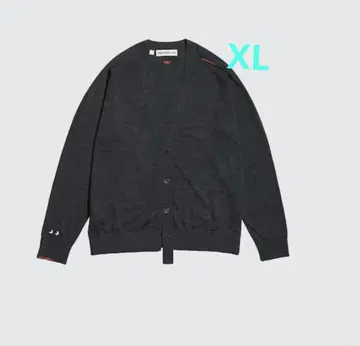 유니클로 Anya Hindmarch 다크 그레이 가디건 XL