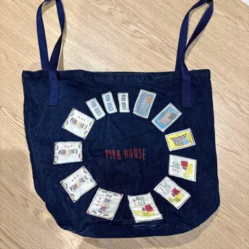 PINK HOUSE 데님 토트백