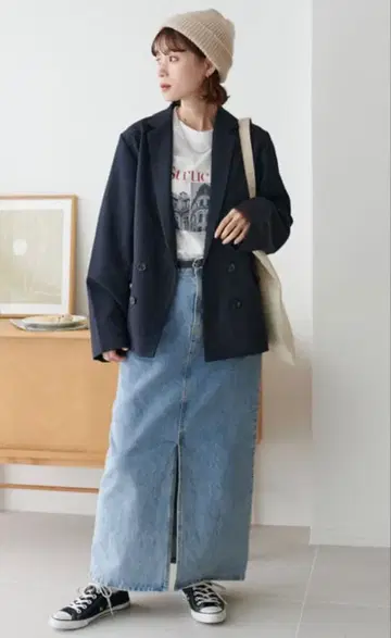 다크 그레이 테일러드 자켓 M 사이즈