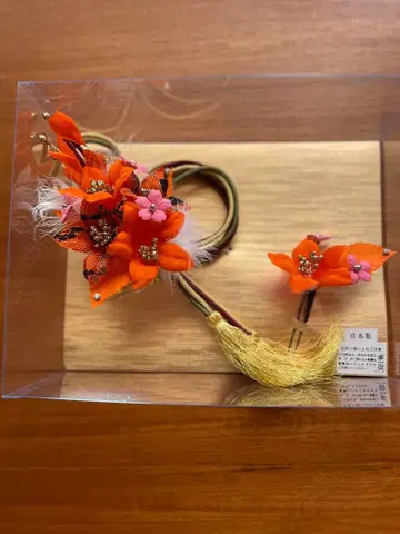 성인식 꽃 장식 일본 의류 머리 장식 세트