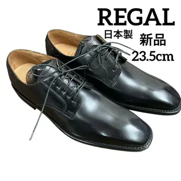 새상품 REGAL 리걸 스트레이트 팁 가죽 신발 블랙 23.5