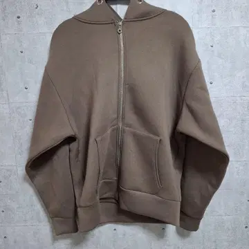 클래시컬 엘르 브라운 풀 집업 후드티