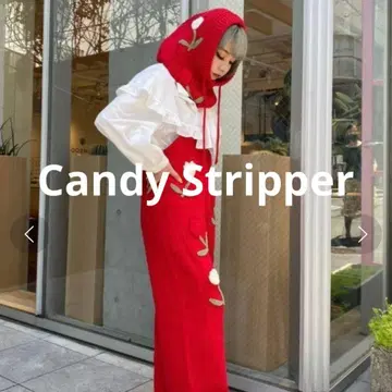 캔디 스트리퍼 TULIP LOVER KNIT 발라클라바