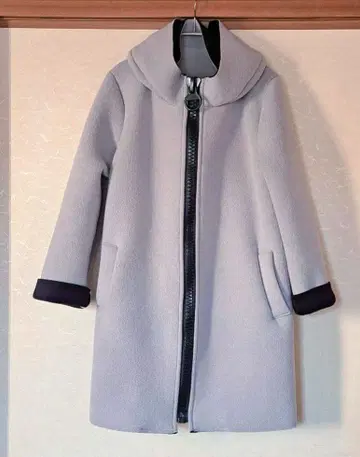 Vivid natural mist class 지퍼 코트 라이트 그레이