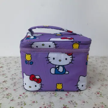 헬로키티 소형 카메라 케이스 보라색