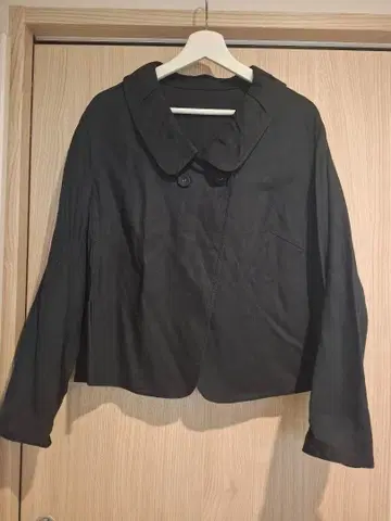 히로코비스 블랙 숏 자켓 코트 아우터