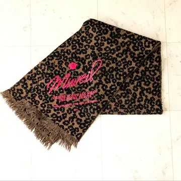 뮤베일 대형 스톨 머플러 레오파드 무늬