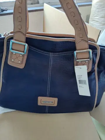 택 포함 새상품! NINE WEST 브라운 토트백