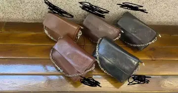 가죽 숄더백 체인 스트랩