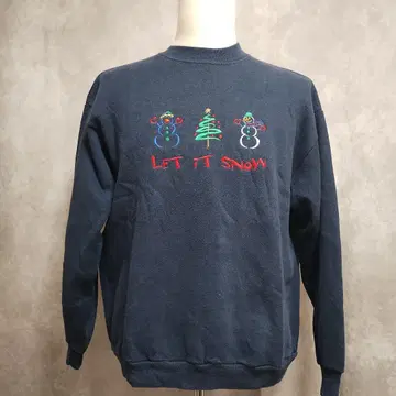 USA 구제 의류 눈사람 자수 수입 트레이닝복 00s