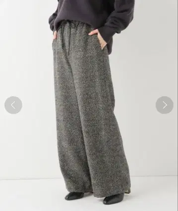 IENA 레오파드 기모 팬츠