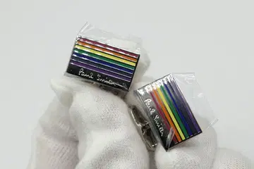 새상품 미사용 폴스미스 커프스 커프 링크 멀티 스트라이프 수트