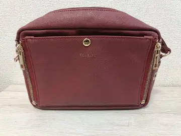 레어레어 쿠루아 이타백 미니미니 숄더백 회전식 와인 레드 빨간색