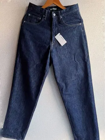 25SS AURALEE HARD TWIST DENIM WIDE PANTS