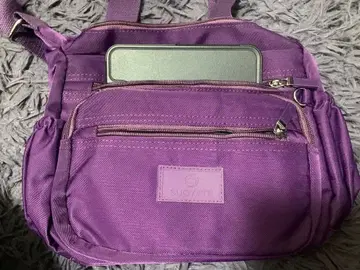 숄더백 퍼플 멀티 포켓