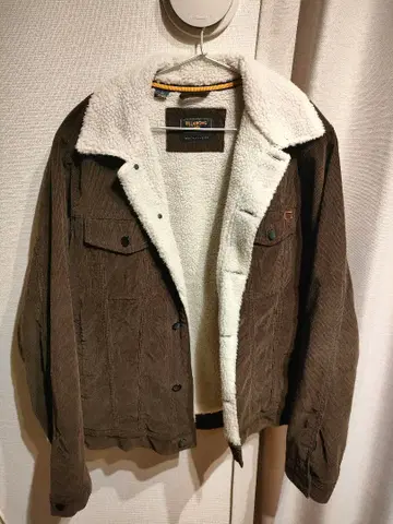 브라운 코듀로이 자켓 쉘파 옷깃