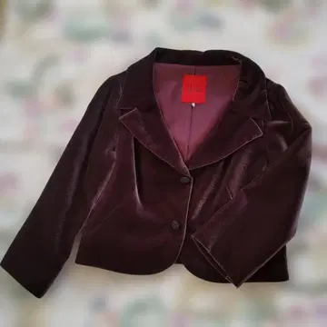 새상품급 Sybilla 벨벳 볼레로