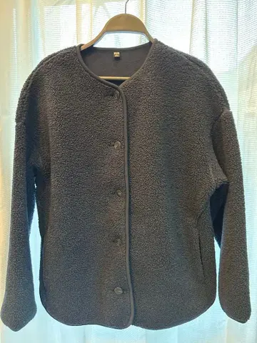 유니클로 보아 플리스 릴랙스 가디건