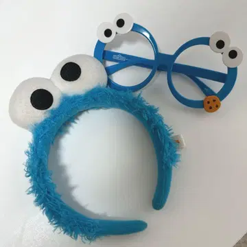 유니버 쿠키 몬스터 안경 & 머리띠