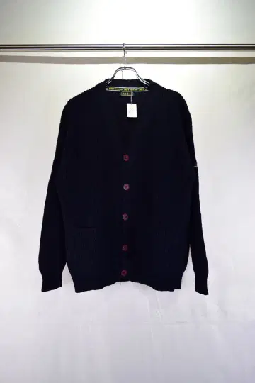 구제 의류 헤비 울 니트 가디건 이탈리아제 빈티지 유럽 구제 의류