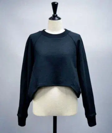 셰리에 속기모 세미 크롭 맨투맨