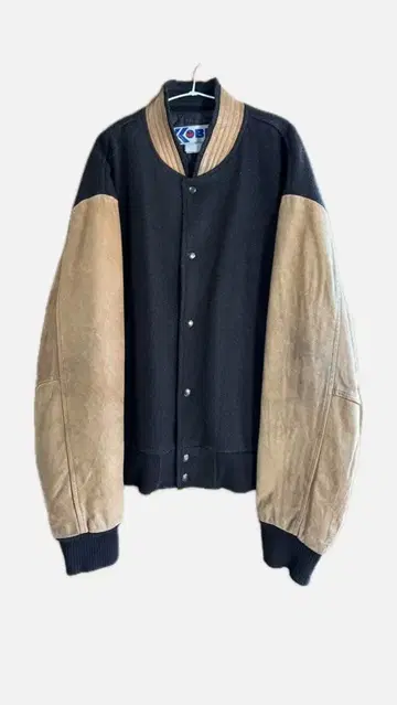 가죽 절개 봄버 자켓