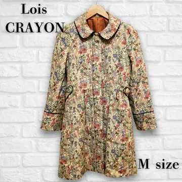 로이스크레용 ( Lois CRAYON ) 꽃무늬 코트 M 사이즈