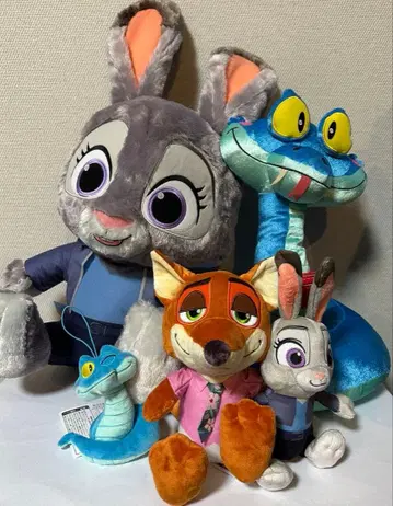 주토피아2 봉제 인형 4종 세트