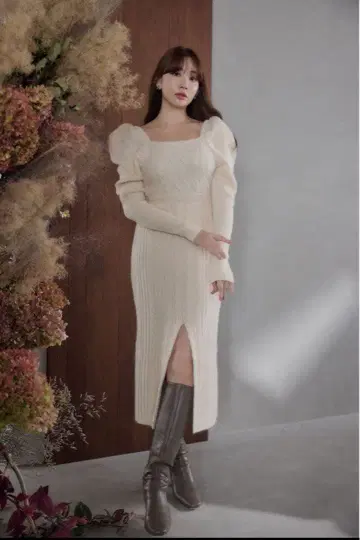 Herlipto Bambina Cable Knit Dress