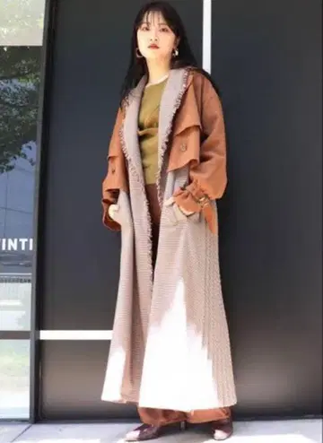 건클럽 레이어드 트렌치코트 3way 무루아