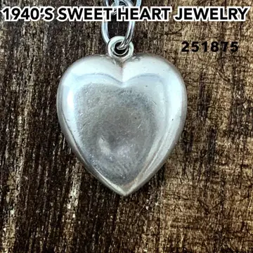 스위트하트 주얼리 무지 실버 빈티지 목걸이 NAVY