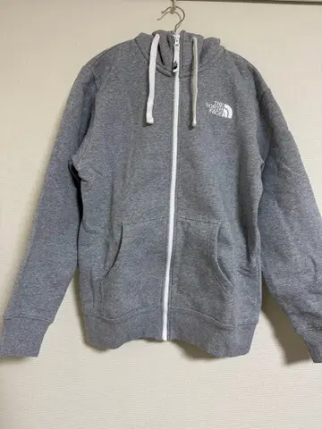 THE NORTH FACE 그레이 후드 부착 후드티 S
