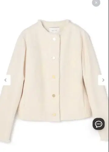 BEIGE, 울 트위드 노카라 자켓 32