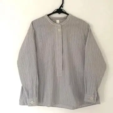 스트라이프 긴팔 셔츠 버튼 포함 MHL 사이즈 1