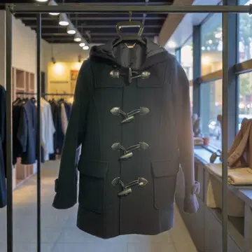 EASTBOY Venus 더플 코트 블랙 사이즈 9 버튼 벗겨짐