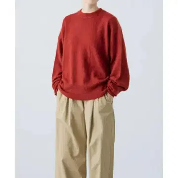 카구레 키드 모헤어 크루넥 니트