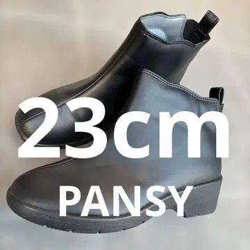 PANSY [ 23cm ] 방수 기능 포함 블랙 숏부츠 RAINSTEP