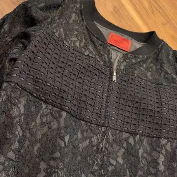 somari 레이스 집업 자켓 블랙