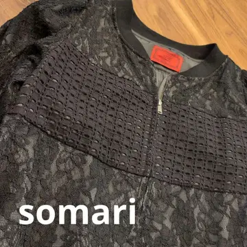 somari 레이스 블루종 블랙