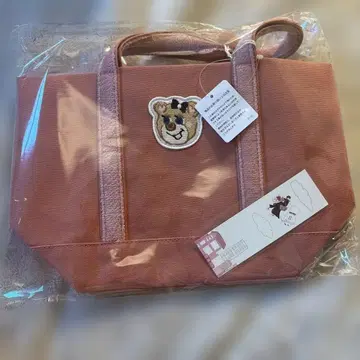 미개봉 새상품 페이러 올드 테디 걸 와펜 토트백 핑크