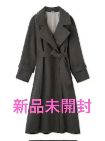 미개봉 새상품 SNIDEL 울 캐시미어 스탠드 카라 코트 다크 그레이