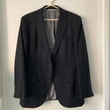 캐시미어 블렌드 블랙 테일러드 자켓