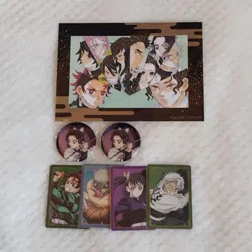 귀멸의 칼날 극장판 무한성 편 혜택 캔뱃지 랜덤 카드