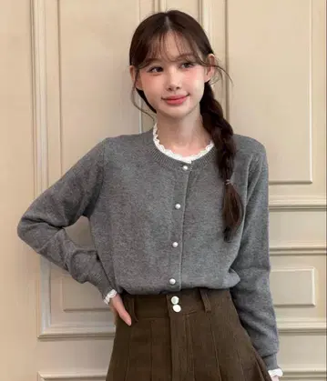 펄 버튼 가디건 by muni:r 바이문니르