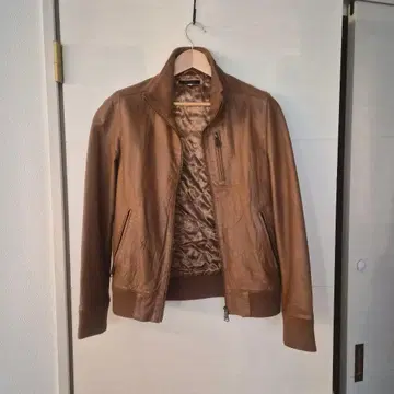 CIAO PANIC 차오패닉 레더 자켓 카멜 M 사이즈