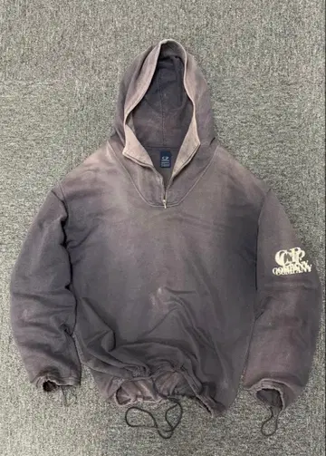 96ss C.P. Company faded half zip hoodie