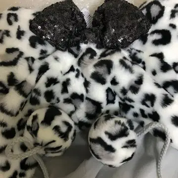 미니 표범 무늬 레오파드 무늬 팬 캡 디즈니