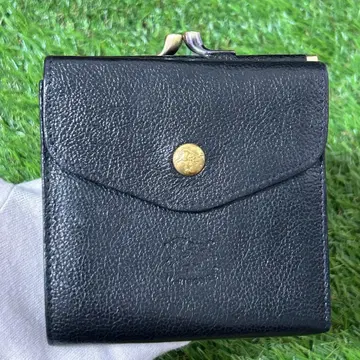 IL BISONTE 일비종떼 지갑 접이식 지갑 가마구치 블랙 새상품급