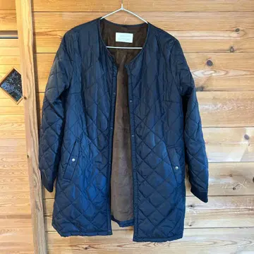 anySiS 퀼팅 자켓 네이비