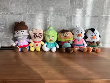 호빵맨 캐릭터 봉제 인형 6개 세트